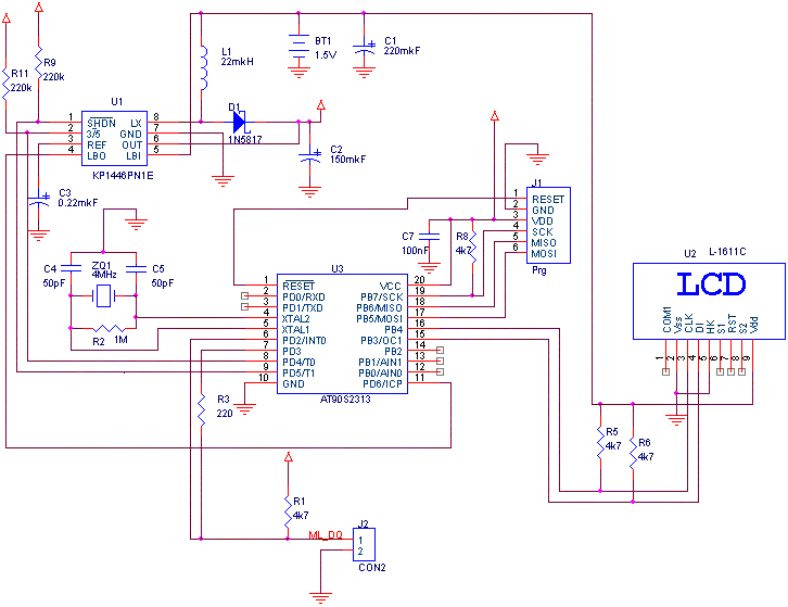 Pic16c505 схема включения