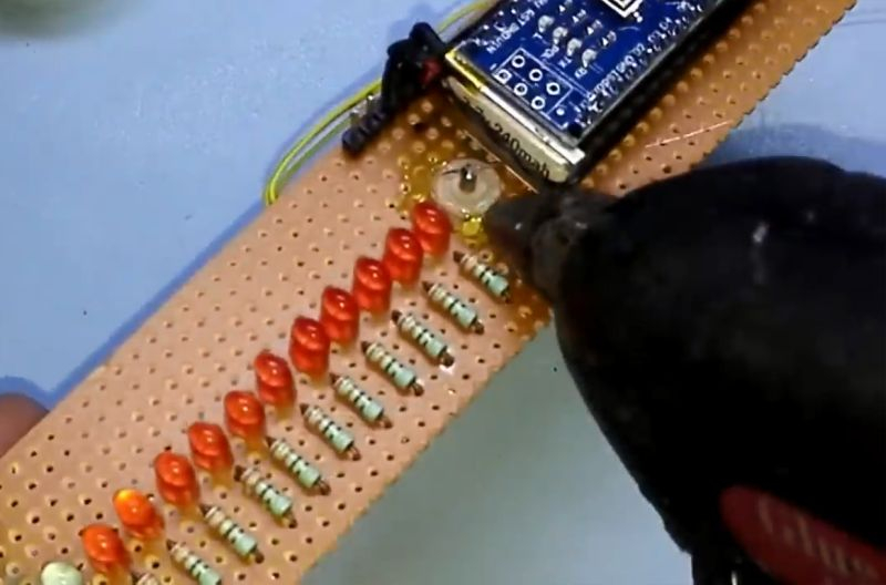 Часы-пропеллер на Arduino NANO своими руками