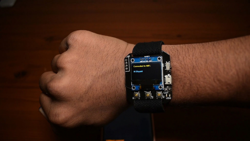 Смарт часы (smartwatch) на ESP-12E (ESP8266) своими руками
