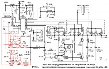 Ta2003p схема fm приемника