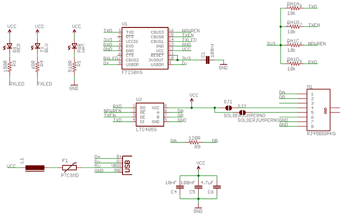 Usb rs485 адаптер схема