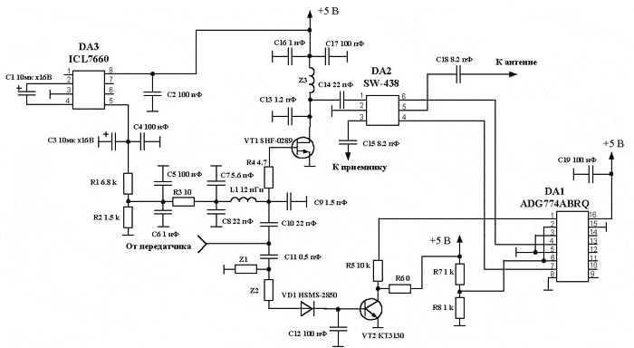 Adg774 смеситель схема