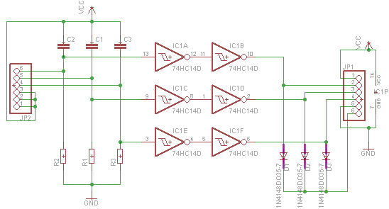 74hc140 схема включения