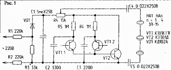 Генератор белого шума схема на транзисторе