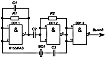Схема генератора на к155ла3