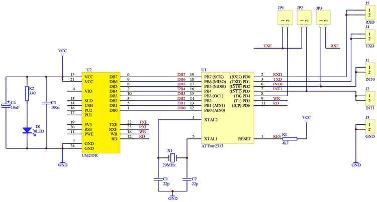 Схема сниффера rs232